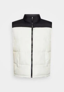 YOURTURN Puffer Vest Unisex - Bodywarmer - Black/White -Kledingwinkel 05059eb07ae24d6fa3fc95a8e7c767fe