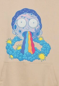 YOURTURN Rick And Morty Unisex - Hoodie - Beige -Kledingwinkel 0e9b910241e34ba5840b53cf20f5bcbe