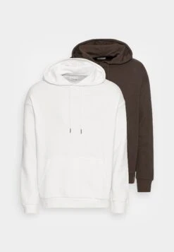 YOURTURN 2 Pack Unisex - Hoodie - Brown/Off White -Kledingwinkel 1092ffc1bb8b490883d81c8bd949767a