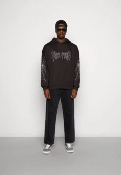 YOURTURN Spiderweb Unisex - Hoodie - Black -Kledingwinkel 144b1e836e5c4a2e84b792b16df1cbbd