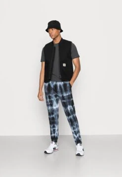 YOURTURN Monochrome Tie Dye Jogger Unisex - Trainingsbroek - Black/Off White -Kledingwinkel 193f9f0360dc4f8683cda004e80540c4