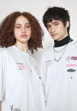 YOURTURN Unisex - T-Shirt Print - White -Kledingwinkel 23737f21e2cc4634a64af3dbba5b24b1