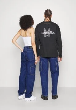 YOURTURN Cargo Denim Wide Leg Unisex - Relaxed Fit Jeans - Rinsed Denim -Kledingwinkel 25a443cf47cf4ce3b9345c7fd7249a8f