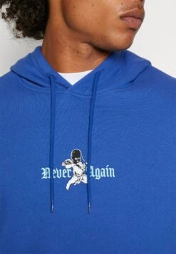 YOURTURN Never Again Hoodie Unisex - Hoodie - Dark Blue -Kledingwinkel 2d8a85854f2e4b19af2448f09bac9708