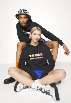 YOURTURN Pac-Man Unisex - Sweater - Black -Kledingwinkel 30d6307775db403297fa037df91afe54