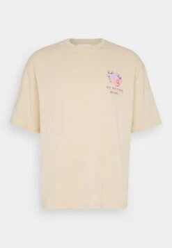 YOURTURN Graphic Tee Unisex - T-Shirt Print - Beige -Kledingwinkel 3ea29578165a40a38621358db58bfdf7