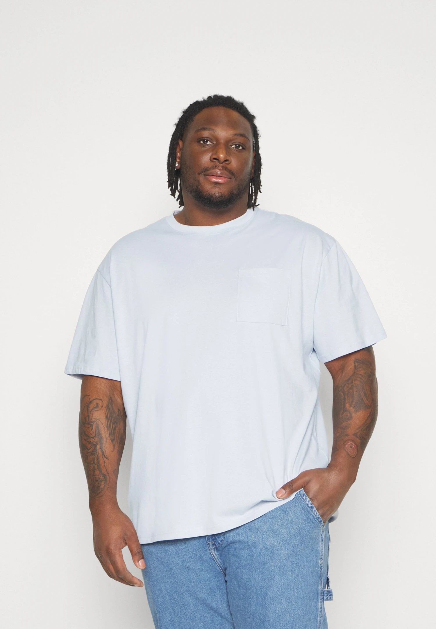 YOURTURN Unisex 2 Pack- T-Shirt Basic - Light Blue/Dark Blue 2 YOURTURN Unisex 2 Pack- T-Shirt Basic - Light Blue/Dark Blue - Afbeelding 2