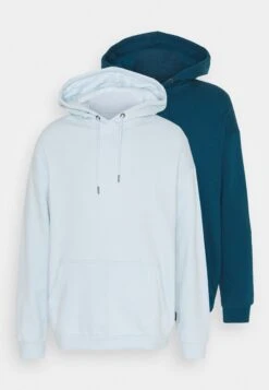 YOURTURN 2 Pack Unisex - Hoodie - Teal/Light Blue -Kledingwinkel 59345ff175764201a16d944734767215