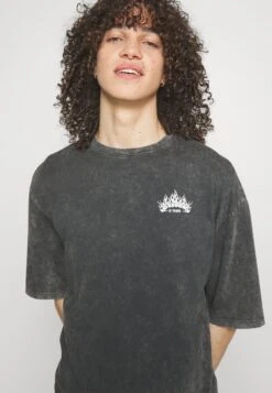 YOURTURN Skull Graphic Tee Unisex - T-Shirt Print - Mottled Black -Kledingwinkel 5af2e41f27104c59808e8bcc301bfbf3