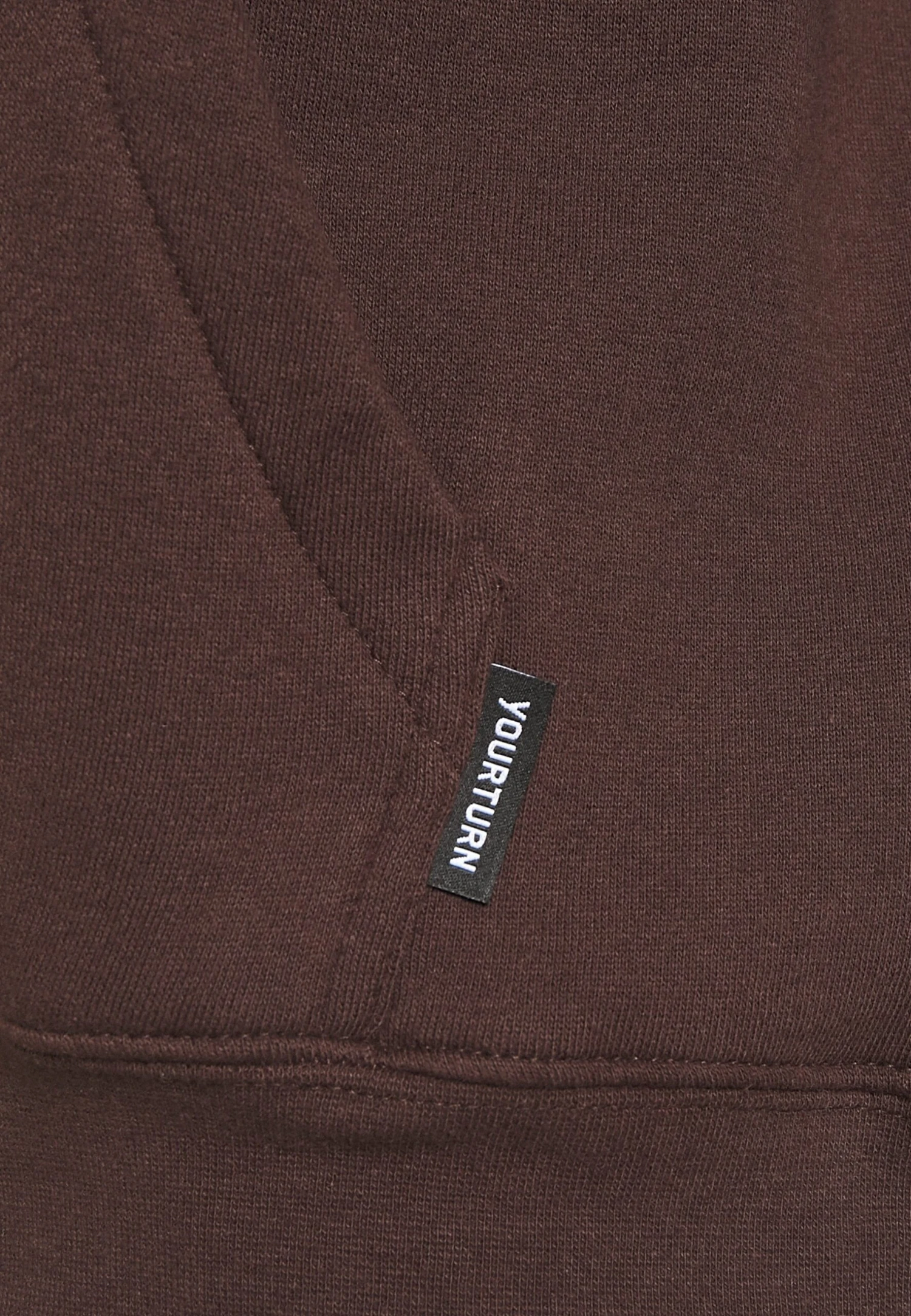 YOURTURN Unisex - Hoodie - Brown 3 YOURTURN Unisex - Hoodie - Brown - Afbeelding 3