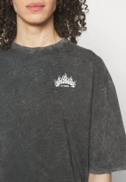 YOURTURN Skull Graphic Tee Unisex - T-Shirt Print - Mottled Black -Kledingwinkel 68c8779b8a18425b8935c578b5aa33b5