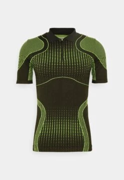 YOURTURN Unisex - Poloshirt - Black/Green -Kledingwinkel 8171098e63af4d089f603c2f968dcf94