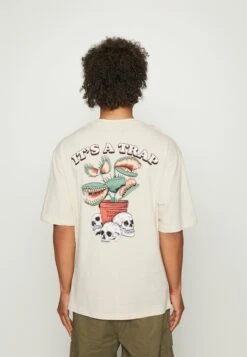 YOURTURN SkullGraphic- T-Shirt Print - Beige -Kledingwinkel 90cb5f2c4b49499ea8f45eddad755389