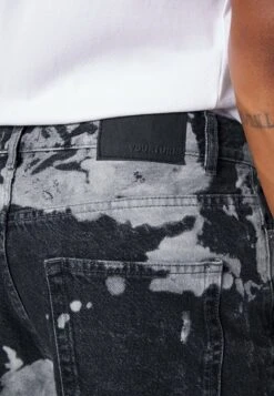 YOURTURN Unisex Moonwash Unisex - Relaxed Fit Jeans - Black -Kledingwinkel 925b94312119488db48a97695399738c