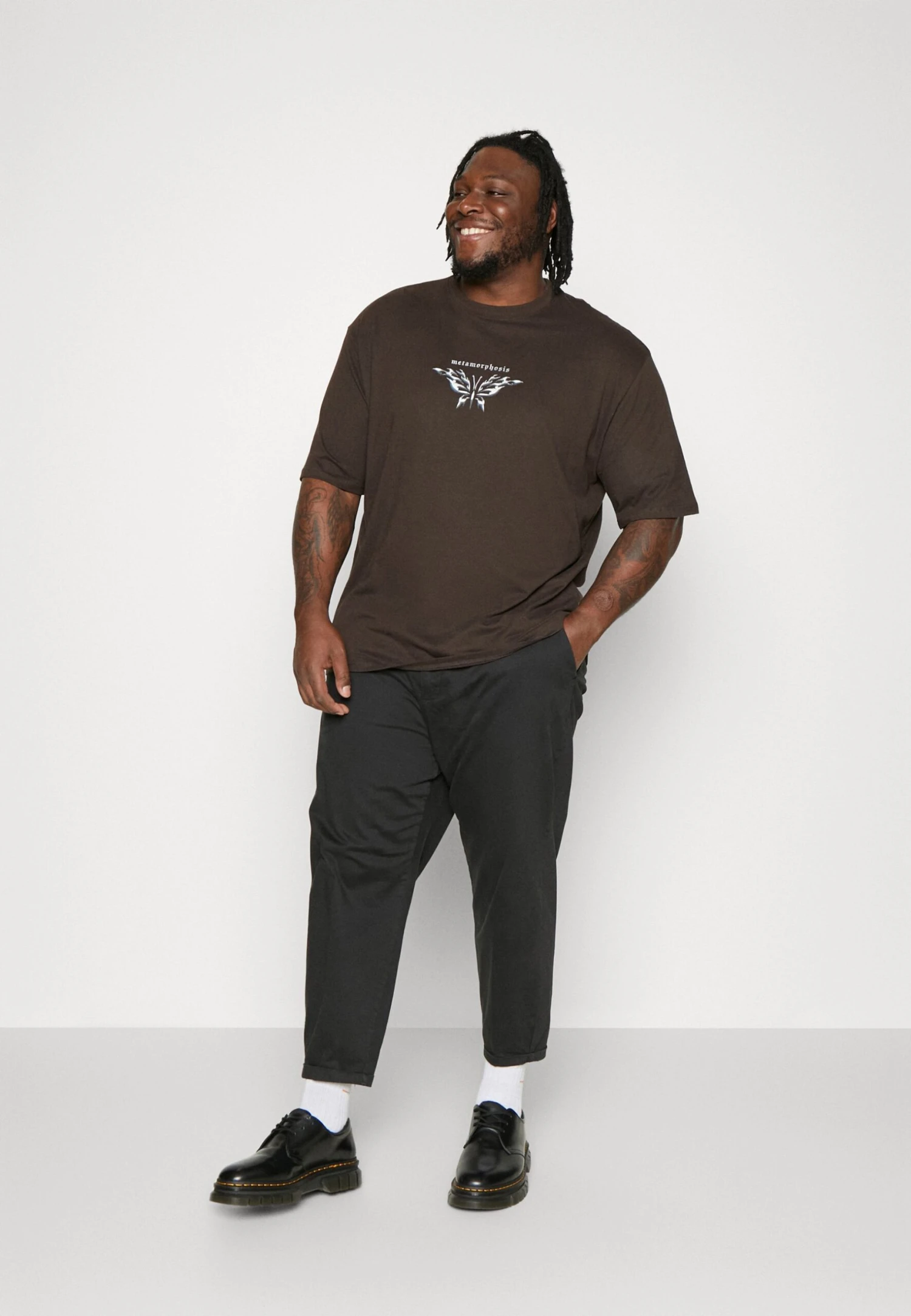 YOURTURN T-Shirt Print - Brown 2 YOURTURN T-Shirt Print - Brown - Afbeelding 2