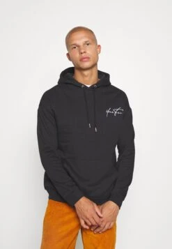 YOURTURN Bold Script Hoodie Unisex - Sweater - Black -Kledingwinkel a17dfdf24900463cb7ea23f6c78bf85f