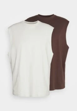 YOURTURN Unisex 2 Pack - Top - Light Grey/Brown -Kledingwinkel b4a185206552426fb7c0ed2c990e63df