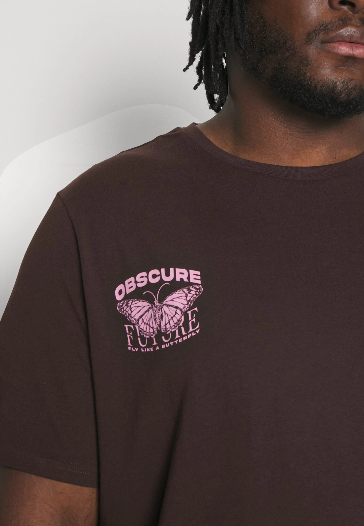 YOURTURN T-Shirt Print - Dark Brown 6 YOURTURN T-Shirt Print - Dark Brown - Afbeelding 6