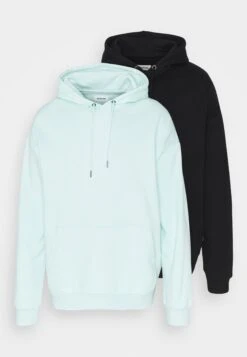 YOURTURN 2 Pack Unisex - Hoodie - Black/Mint -Kledingwinkel d48eda3a2a1a4933a826b17f7f0a21bd