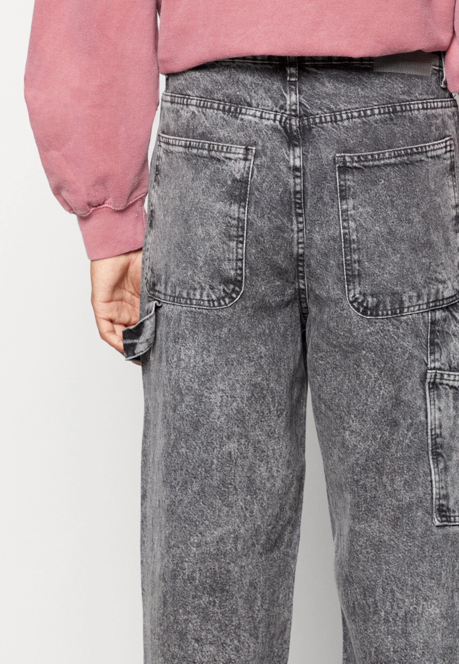 YOURTURN Unisex - Relaxed Fit Jeans - Black 6 YOURTURN Unisex - Relaxed Fit Jeans - Black - Afbeelding 6