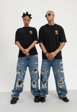 YOURTURN Unisex - Relaxed Fit Jeans - Light Blue Denim -Kledingwinkel e102394d654b4725951fac5e40f5275a