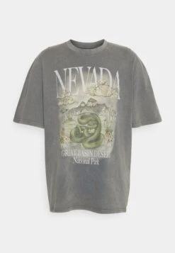 YOURTURN Nevada Wash Graphic Tee Washed - T-Shirt Print - Charcoal -Kledingwinkel e59d9e6423b9457a9c28d61bafaf9fe9