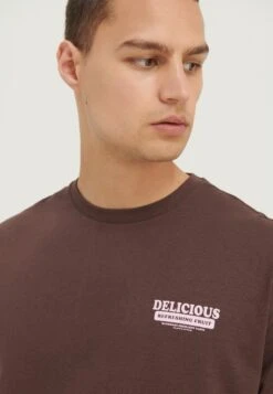 YOURTURN Unisex - T-Shirt Print - Brown -Kledingwinkel e69624d641f14794b4f668b4cc2b8b7b