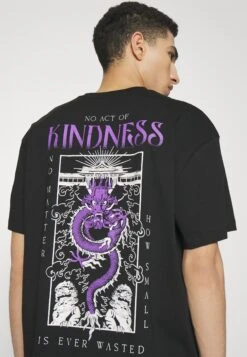 YOURTURN Dragon Graphic TeeUnisex - T-Shirt Print - Black -Kledingwinkel e95af8e6e24d4c348b5ec6e7778186a0