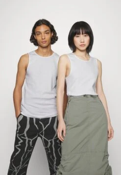 YOURTURN Slim Fit Ribbed Tank Unisex 2 Pack- Top - White/Black -Kledingwinkel ed6da4cbd31a45fc9e399b3d51a92359