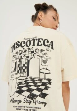 YOURTURN Unisex - T-Shirt Print - Mottled Light Brown -Kledingwinkel effd2747a979496f960042514358cad9